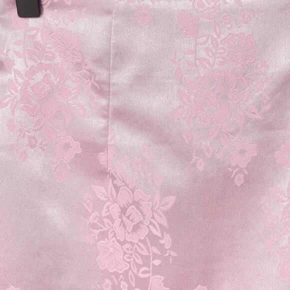 Princess Polly Light Pink Floral Blossom Satin Mini Skirt Size 0 - Picture 3 of 4